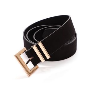 Fashion nova Too Far Gone Black Leather Belt